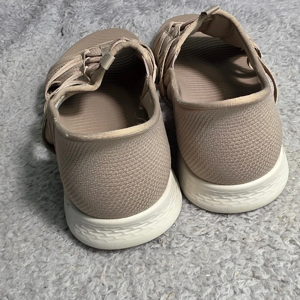 Skechers Slip-ins On-the-GO Hands Free GO Walk Flex Sandals Tan 11‎ NEW